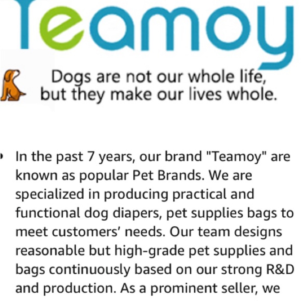 TEAMOY HIGH GRADE 4pc Dog Reusable Diapers